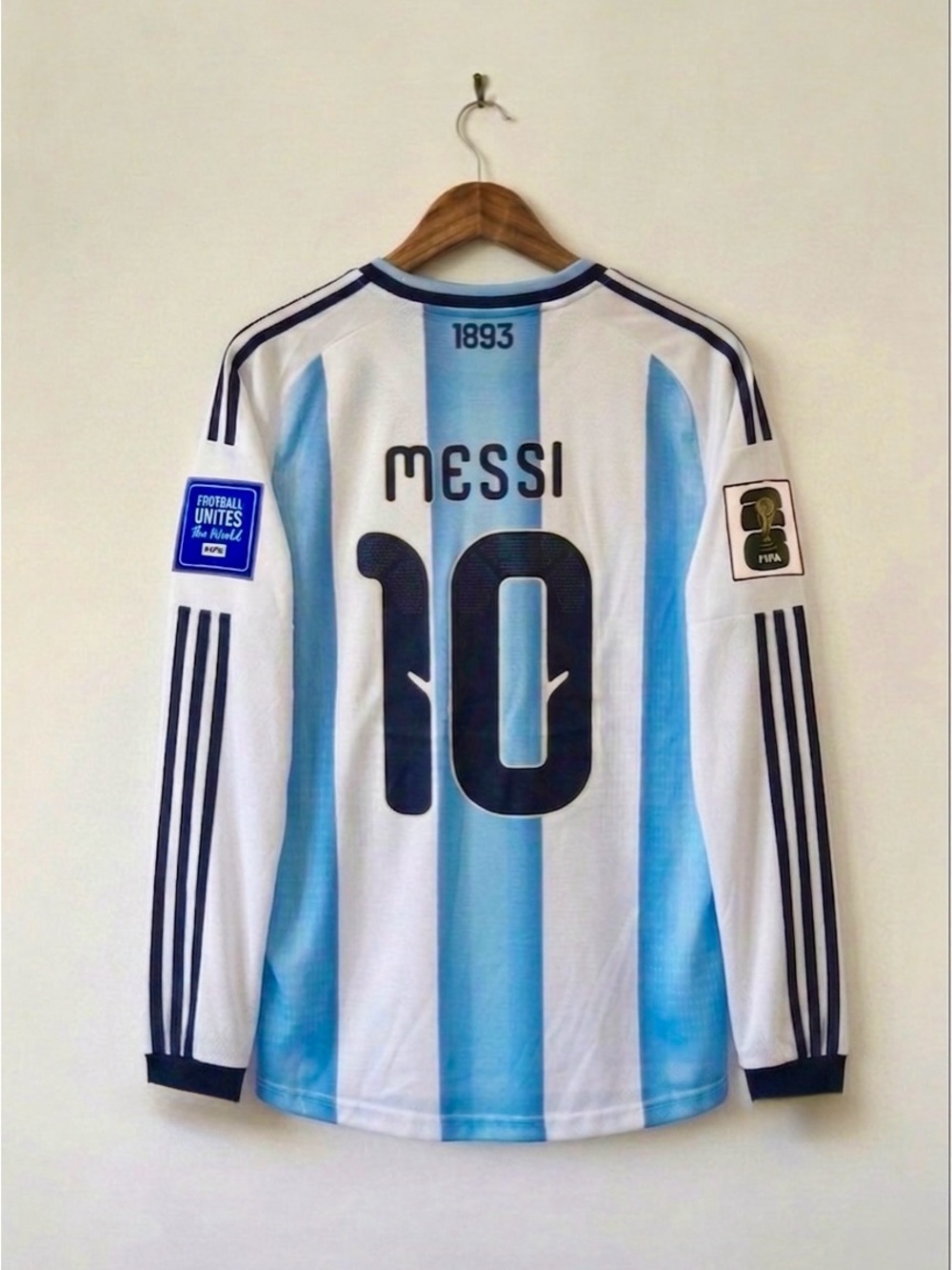 Messi #10 Argentina 2026 Fan Version Home Jersey Long Sleeve Size Medium